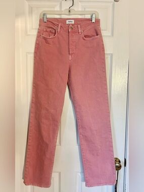 Pistola Straight-Leg Jeans in Pink Size 27